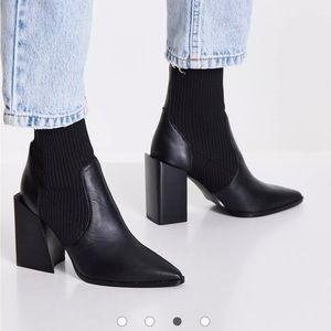 Steve Madden Ribbed Sweater Boots